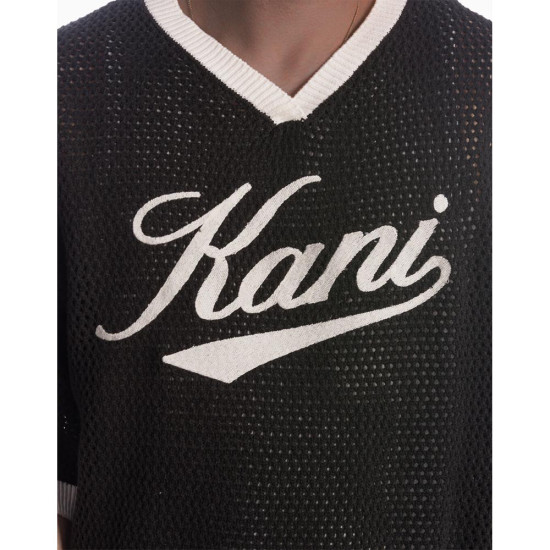 Karl Kani Ανδρική κοντομάνικη μπλούζα Cursive Varsity Crochet Boxy T-Shirt